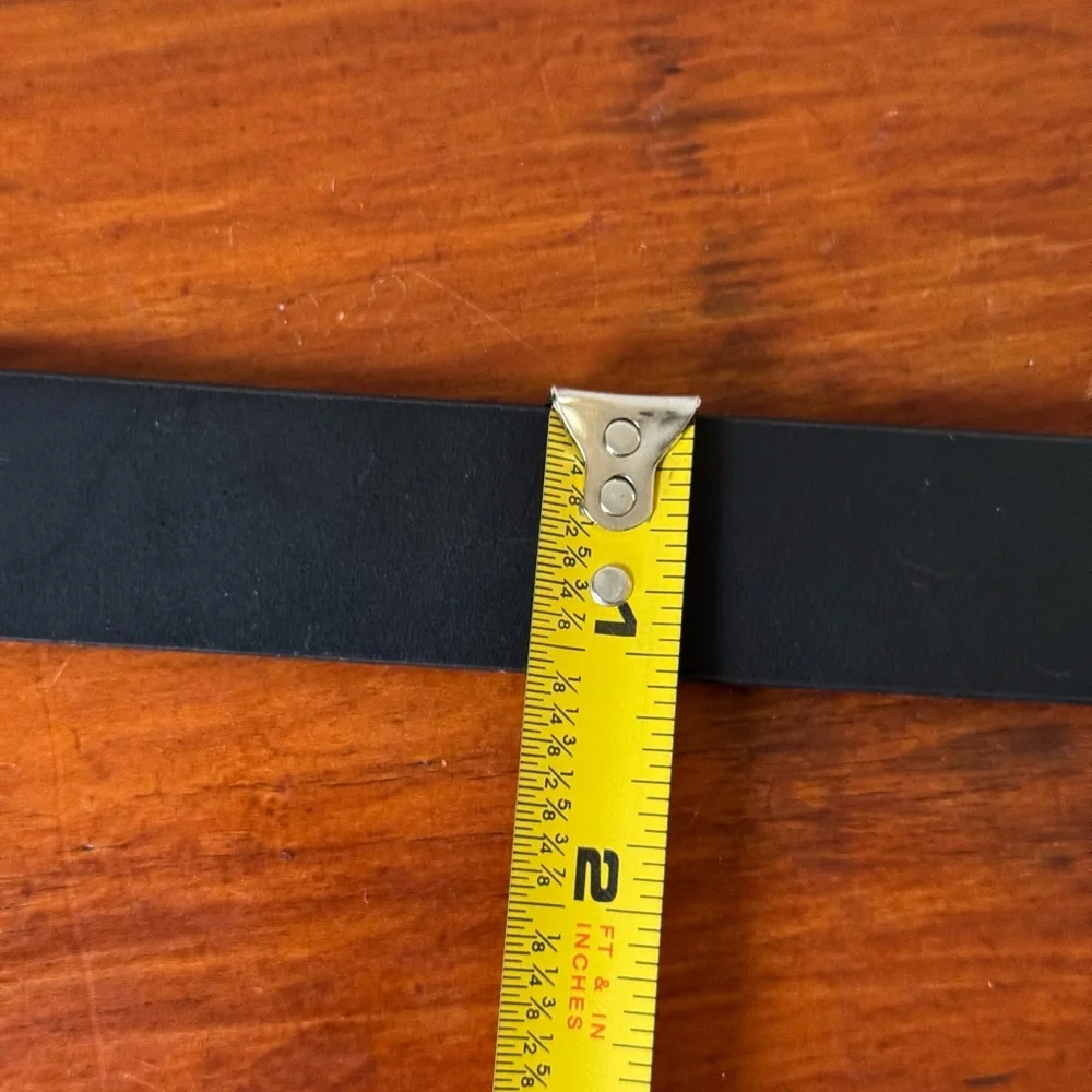 Fossil Black Belt with Tortoiseshell Gold-Tone Buckle Sz small